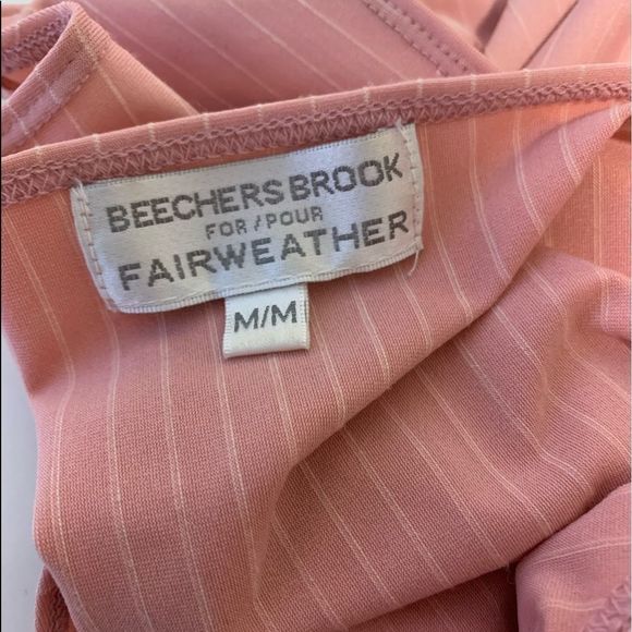 Beechers Brook Fairweather | Pink & White Striped Tank Top - Picture 6 of 6
